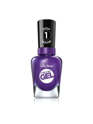 Sally Hansen Miracle Gel™ гел лак за нокти без използване на UV/LED лампа цвят 570 Purplexed 14,7 мл.