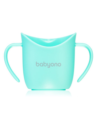 BabyOno Be Active Ergonomic Training Cup преходна чаша с дръжки Mint 6 m+ 120 мл.