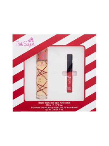 Pink Sugar Red Velvet Подаръчен комплект EDT 50 ml + гланц за устни 8,5 ml