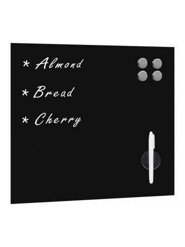 Sonata Магнитна дъска за монтаж на стена, стъкло, 50x50 см