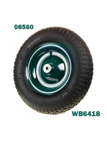 Колело за строителна количка, с втулка, Limex WB6418, 4x8, 37 см, надуваемо