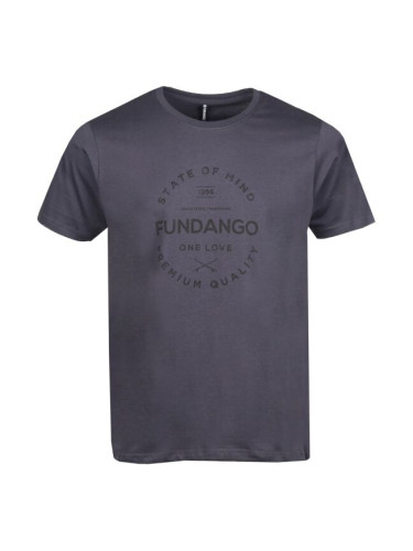 FUNDANGO BASIC T LOGO-4 T-SHIRT Мъжка тениска, тъмносиво, размер