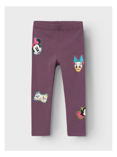 Purple Girls' Patterned Leggings Name It Jerassa Minnie