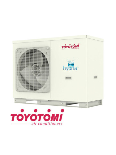 Инверторна термопомпа въздух-вода TOYOTOMI hydria + THMU R32BWP8/1, моноблок