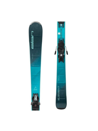 Elan ELEMENT W BLUE LS + EL 9 GW Дамски ски за ски спускане, тъмносин, размер