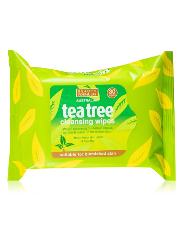 Beauty Formulas Tea Tree мицеларни кърпички за почистване на грим 25 бр.