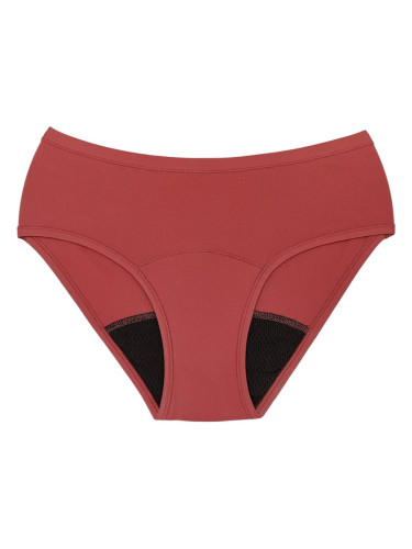 Snuggs Period Underwear Classic: Heavy Flow Raspberry менструални бикини от плат за силна менструация размер L Raspberry 1 бр.