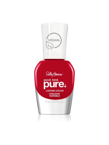 Sally Hansen Good. Kind. Pure. дълготраен лак за нокти със стягащ ефект цвят Natural Red 10 мл.