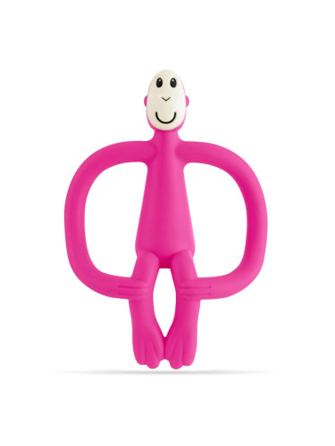 Matchstick Monkey Teething Toy and Gel Applicator гризалка с четка 2 в 1 Pink 1 бр.