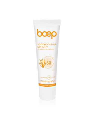 Boep Natural Sun Cream Sensitive слънцезащитен крем SPF 50 50 мл.