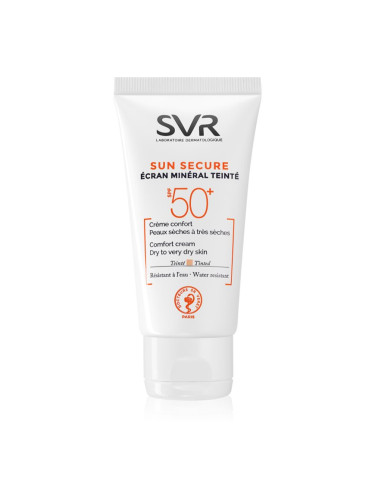 SVR Sun Secure минерален тониращ крем за суха към много суха кожа SPF 50+ 50 мл.