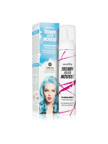 Venita Trendy Color Mousse оцветяващ мус без амоняк цвят odstín No. 35 - Azure Blue 75 мл.