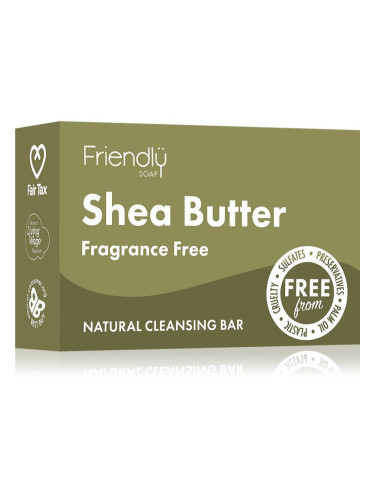 Friendly Soap Cleansing Bar Shea Butter натурален сапун за лице 95 гр.