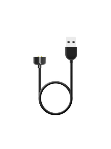 Универсален магнитен кабел за безжично зареждане на смарт часовник/гривна MBX M5 с USB, Черен