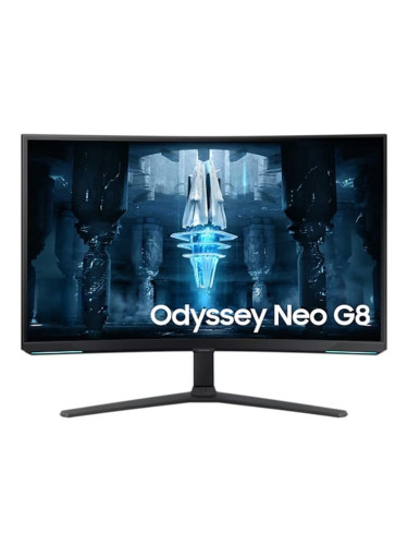 Монитор Samsung Odyssey Neo G8 LS-32BG850 (2022), 32" (81.28cm), VA панел, 240Hz, UHD, 1ms, 300cd/m2, 2x HDMI, DP, USB