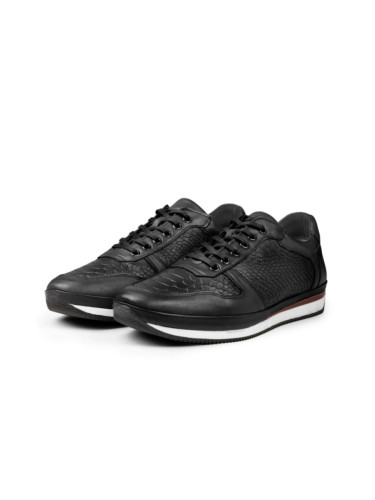 Ducavelli Ageo Genuine Leather Men's Casual Shoes Black