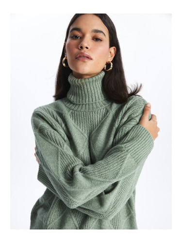 LC Уайкики поло самостоятелно шарени дълъг ръкав дамски трикотаж пуловер