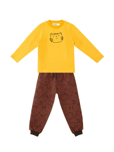 Denokids Cute Cat Baby Boy T-shirt Trousers Set