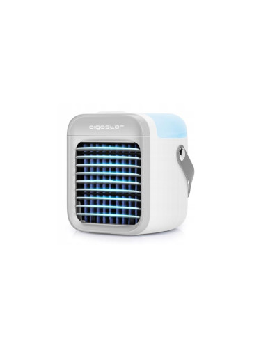 Aigostar - LED Преносим охладител за въздух 3в1 LED/8W/5V бял/сив