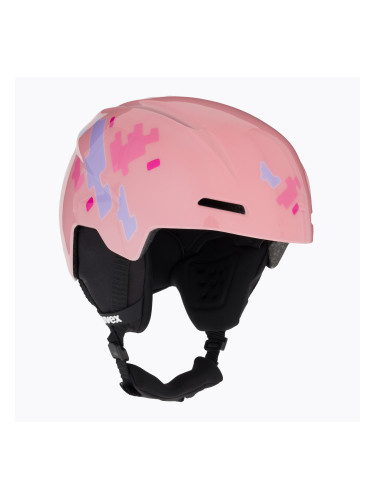 Детска ски каска UVEX Viti розов пъзел