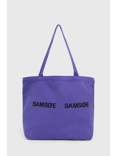 Чанта Samsoe Samsoe FRINKA в лилаво F20300113