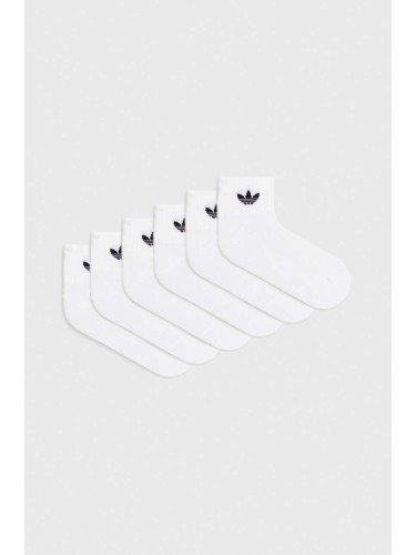 Чорапи adidas Originals (6 броя)  6-pack в бяло IJ5627