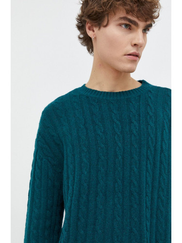 Пуловер Hollister Co. дамски в зелено