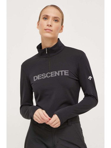 Функционална блуза с дълги ръкави Descente Laurel в черно