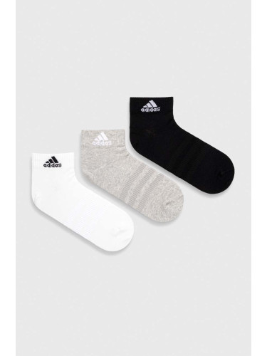 Чорапи adidas (3 броя)  3-pack в сиво IC1283