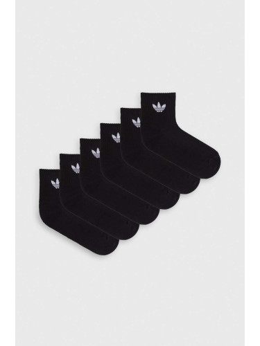 Чорапи adidas Originals (6 броя)  6-pack в черно IJ5626