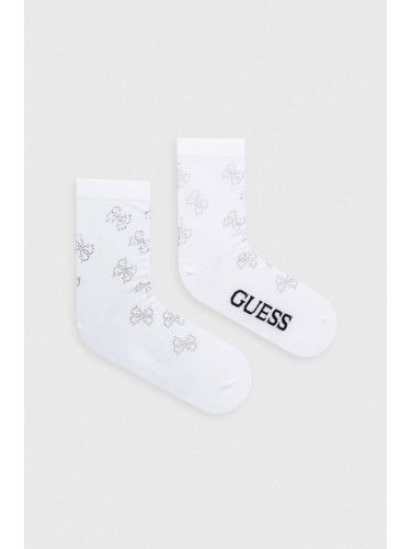 Чорапи Guess в бяло O3YY01 KBZU0