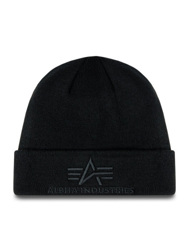 Alpha Industries Шапка 3D Beanie 168910 Черен