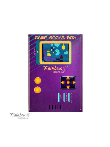 ZOOKSY/RAINBOW SOCKS Чорапи Rainbow за фенове на конзолни игри 2 чифта