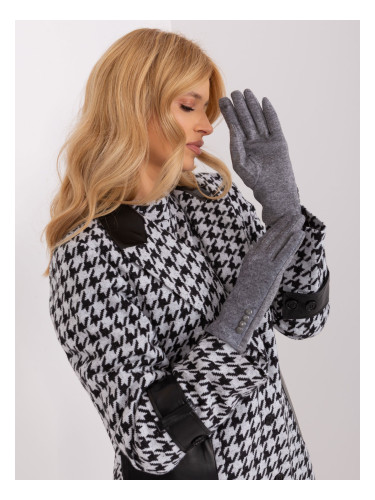 Women's Dark Grey Touch Gloves