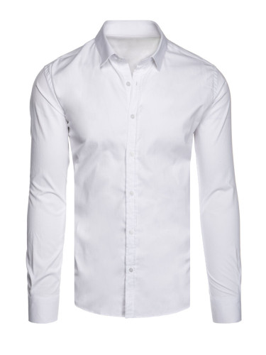 Koszula męska gładka biała Dstreet