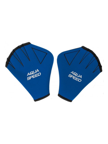 AQUA SPEED Unisex's Swimming Gloves Swimming Navy Blue