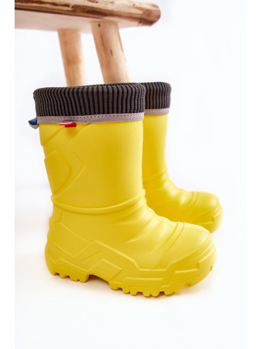 Детски изолирани гумени ботуши Befado жълти