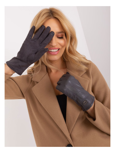 Dark Grey Elegant Women's Gloves