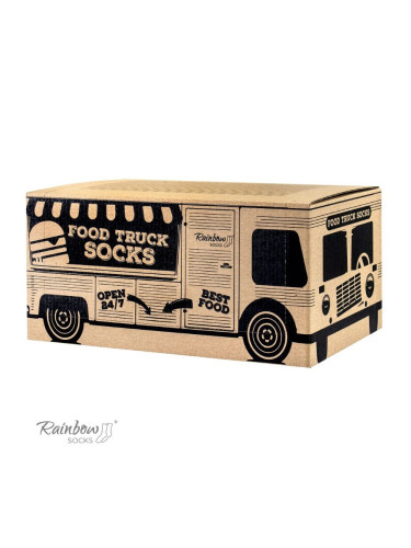 ZOOKSY/RAINBOW SOCKS Комплект храна Камион Чорапи Кутия Бира Бургер 3 чифта