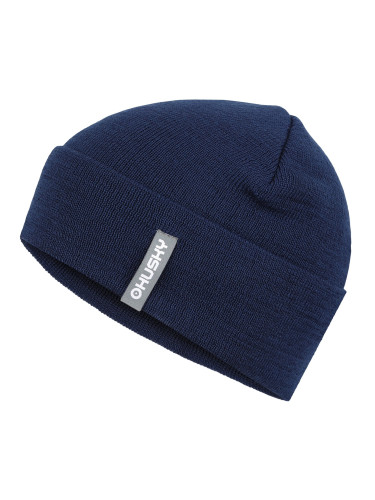 Children's merino hat HUSKY Merhat 6 dark blue