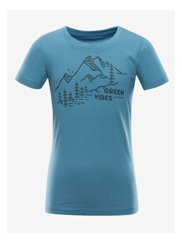 Children's T-shirt made of organic cotton ALPINE PRO NATURO blue