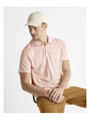 Celio Linen Polo T-Shirt Bepolin - Men