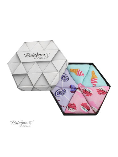 ZOOKSY/RAINBOW SOCKS Бонбони Rainbow Socks в кутия по 3 чифта