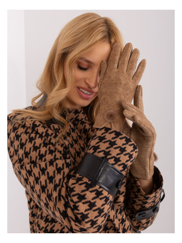 Camel gloves with touch function