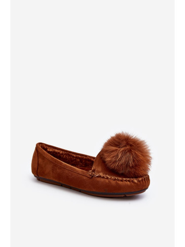 Women's loafers with Camel Novas fur