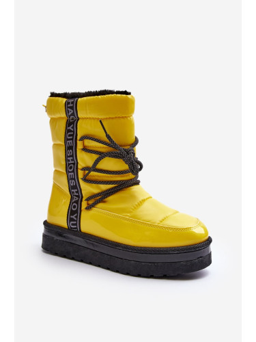 Women's Snow Boots With Yellow Lilar Bindings