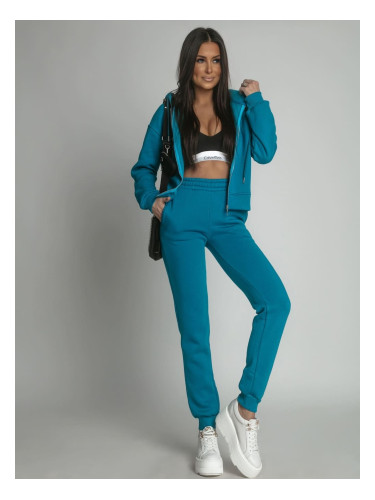Turquoise women's insulated tracksuit
