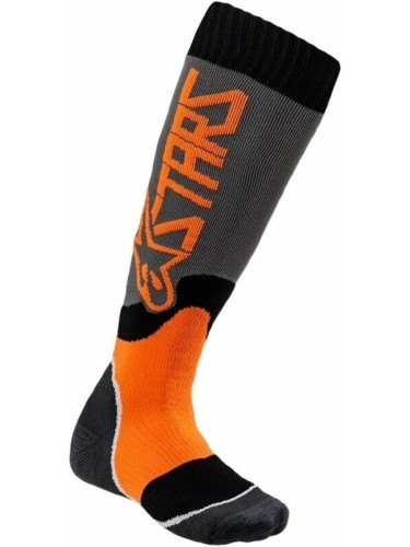 Alpinestars Чорапи MX Plus-2 Socks Cool Gray/Orange Fluorescent S