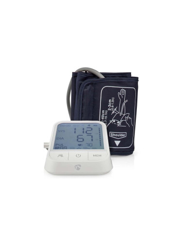 Nedis BTHBP10WT - Smart апарат за измерване на кръвно налягане Tuya 4xAAA