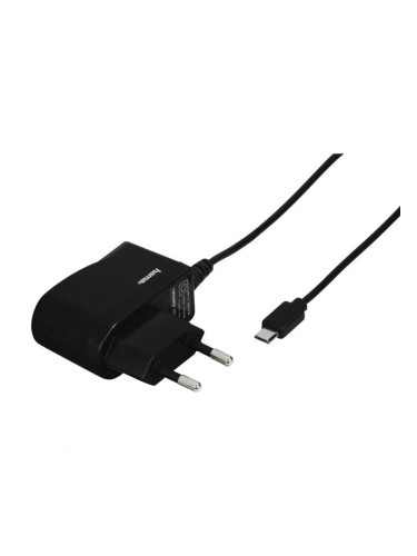 Зарядно HAMA 220V, micro USB, 1 A, с кабел, Черен (HAMA-173670)